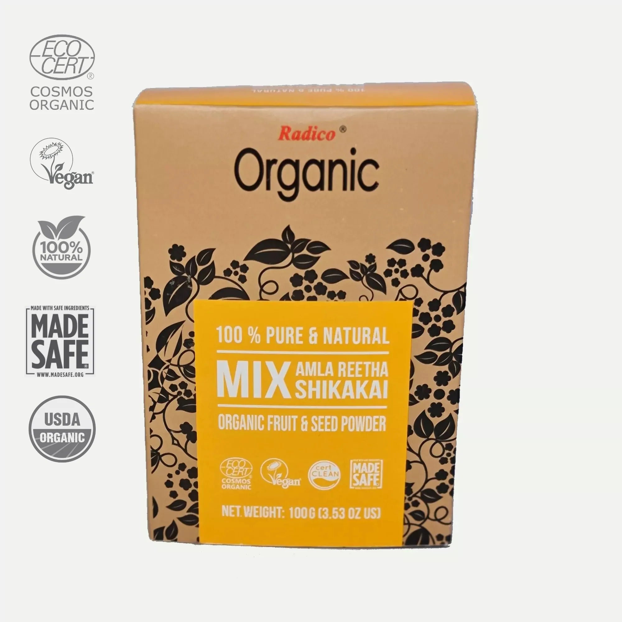 Amla Reetha Shikakai Mix - Radico Organic Treatment Mask