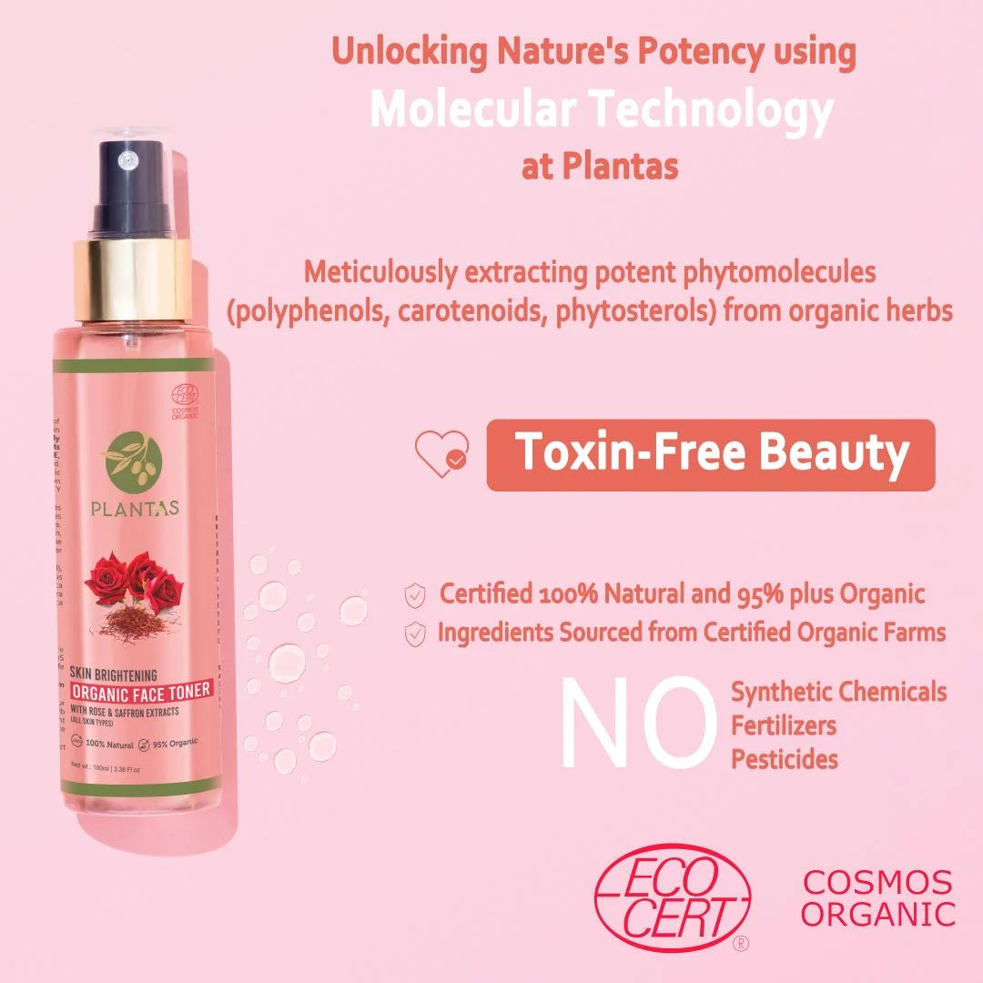 Plantas Organic Face Toner -  Skin Brightening