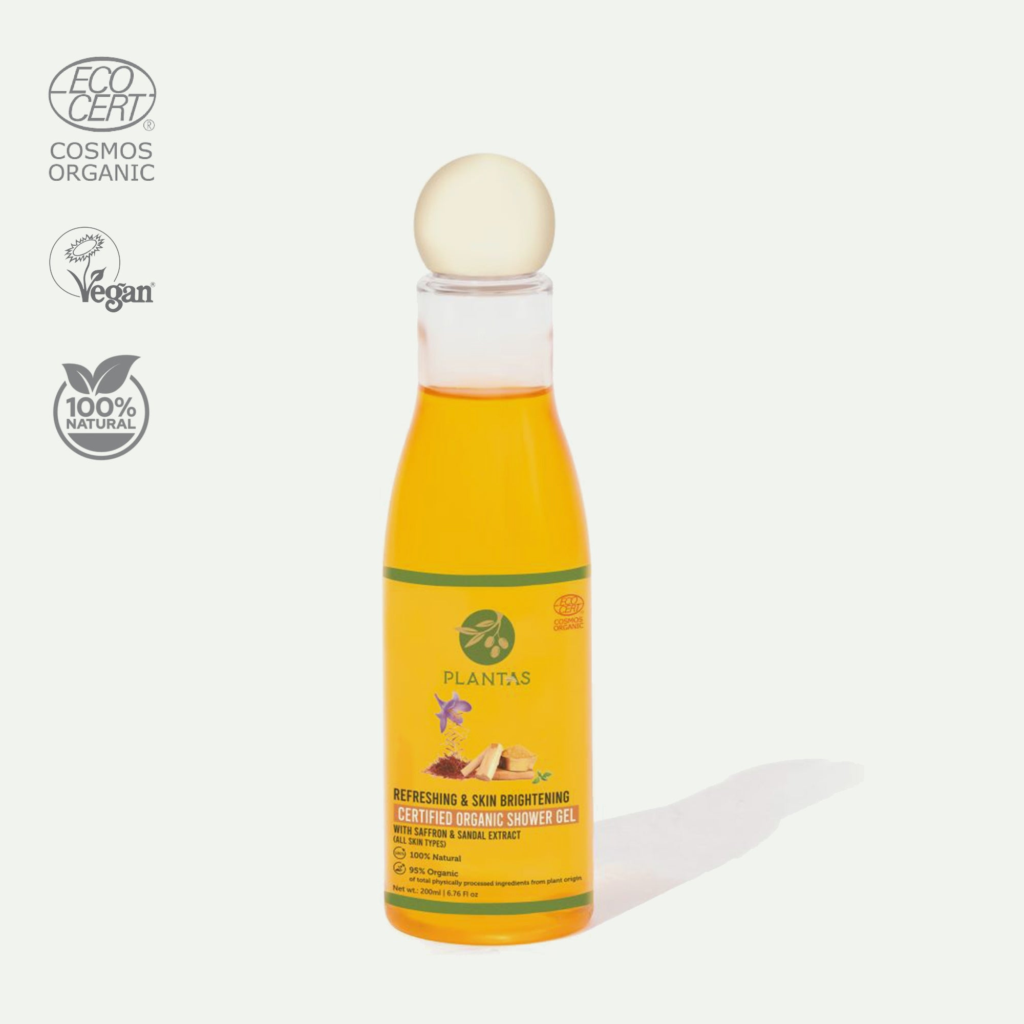 Plantas Organic Shower Gel -  Skin Brightening