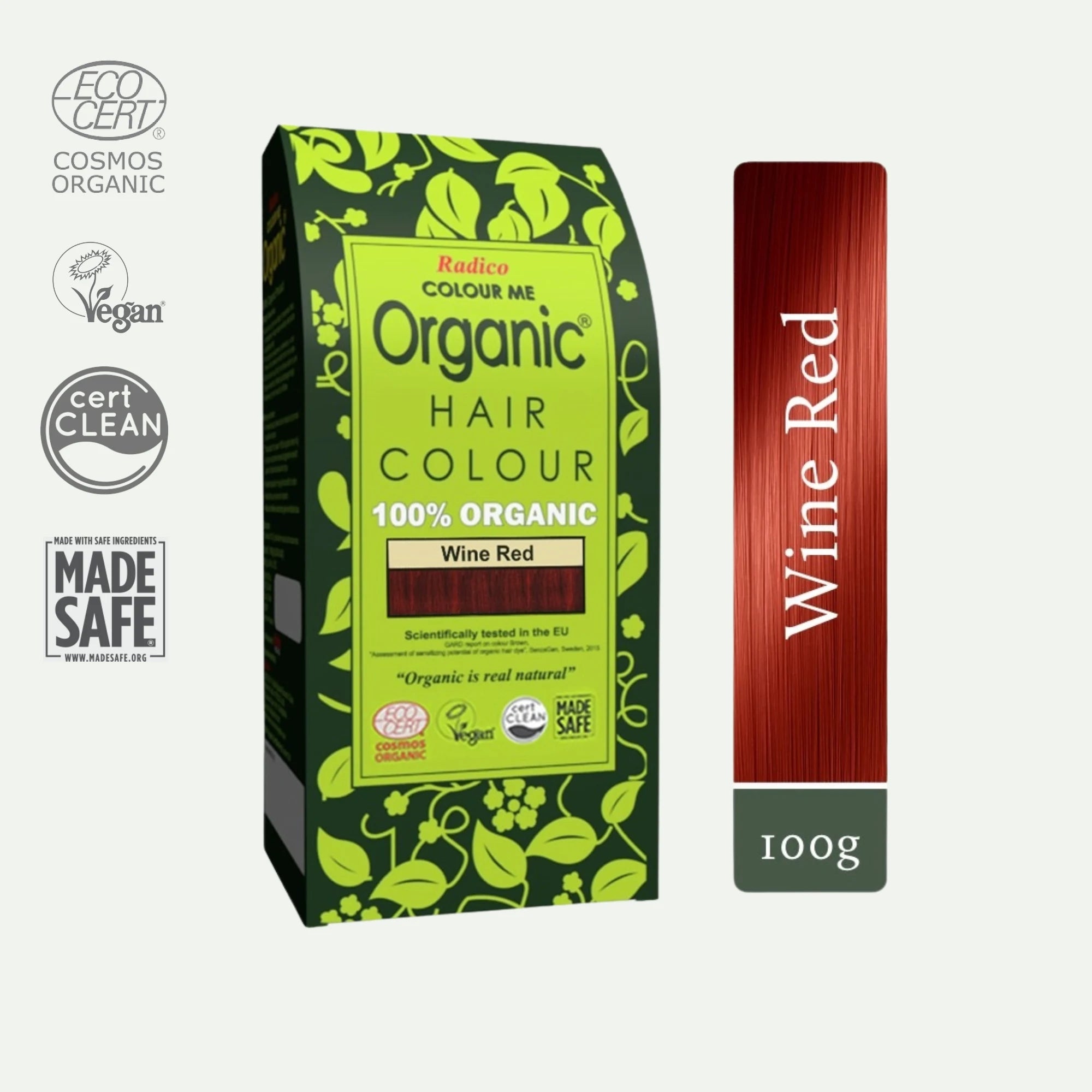 Wine Red - Radico Organic Hair Colour