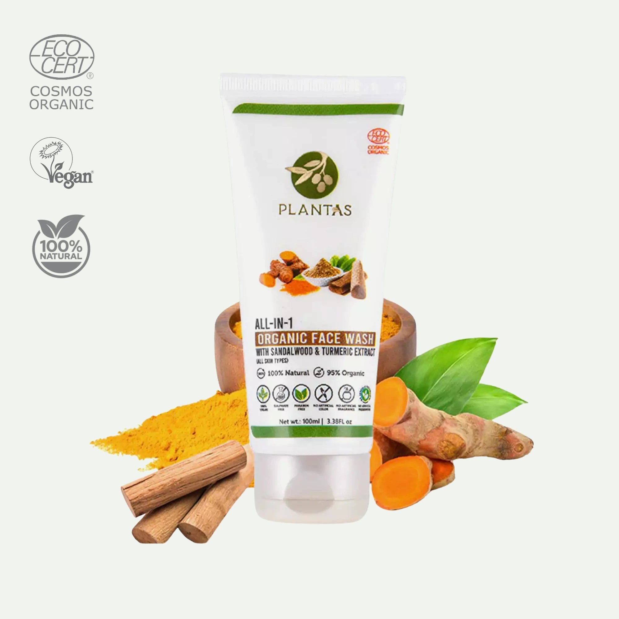 Plantas Organic Face Wash -  All in One