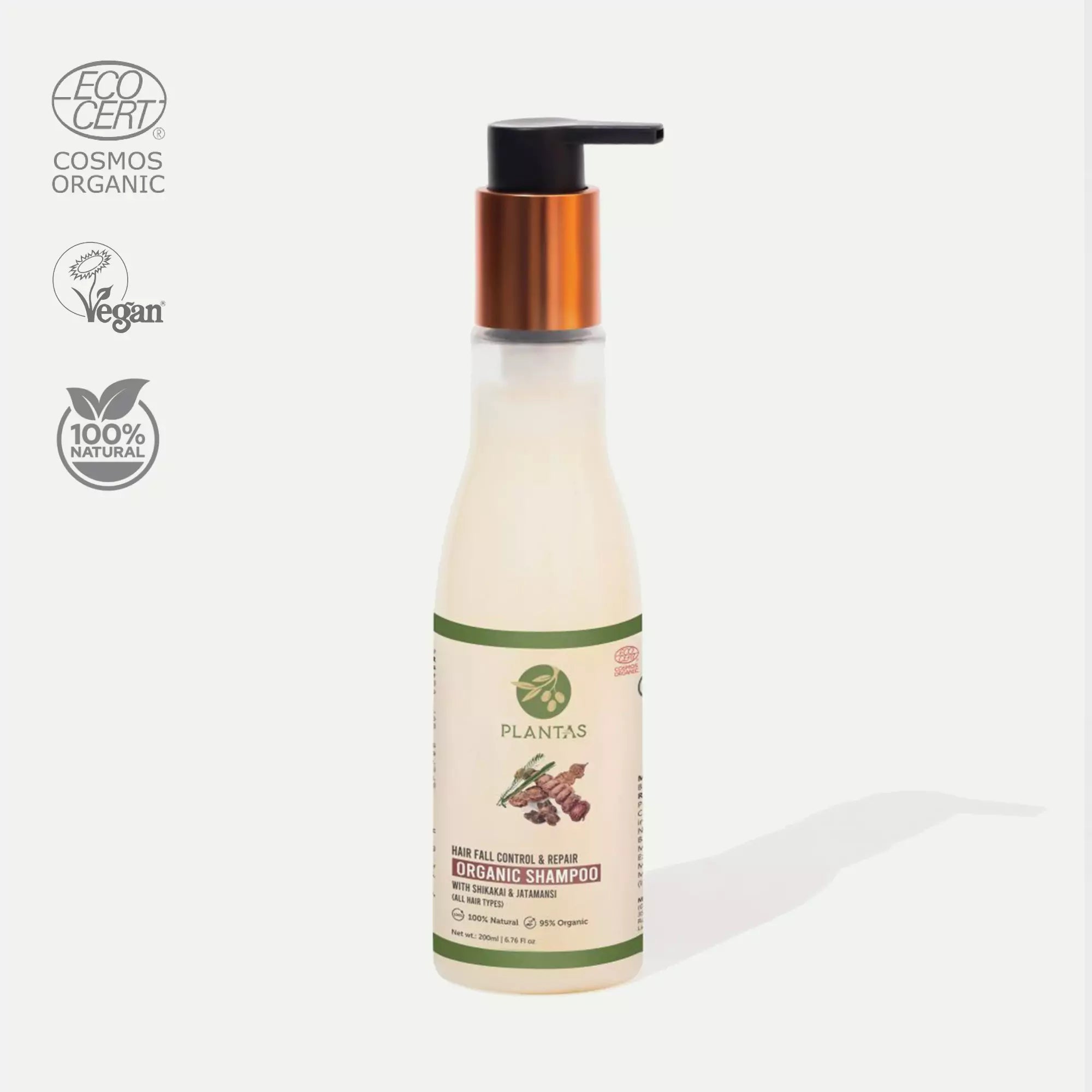 Plantas Organic Shampoo - Hairfall Control and Repair