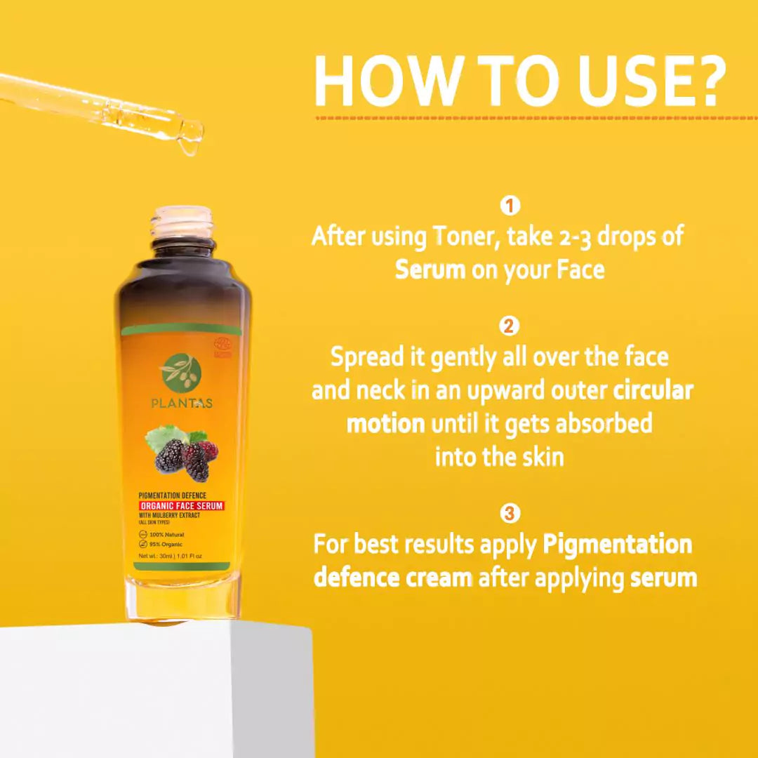 Plantas Organic Face Serum - Pigmentation Defence