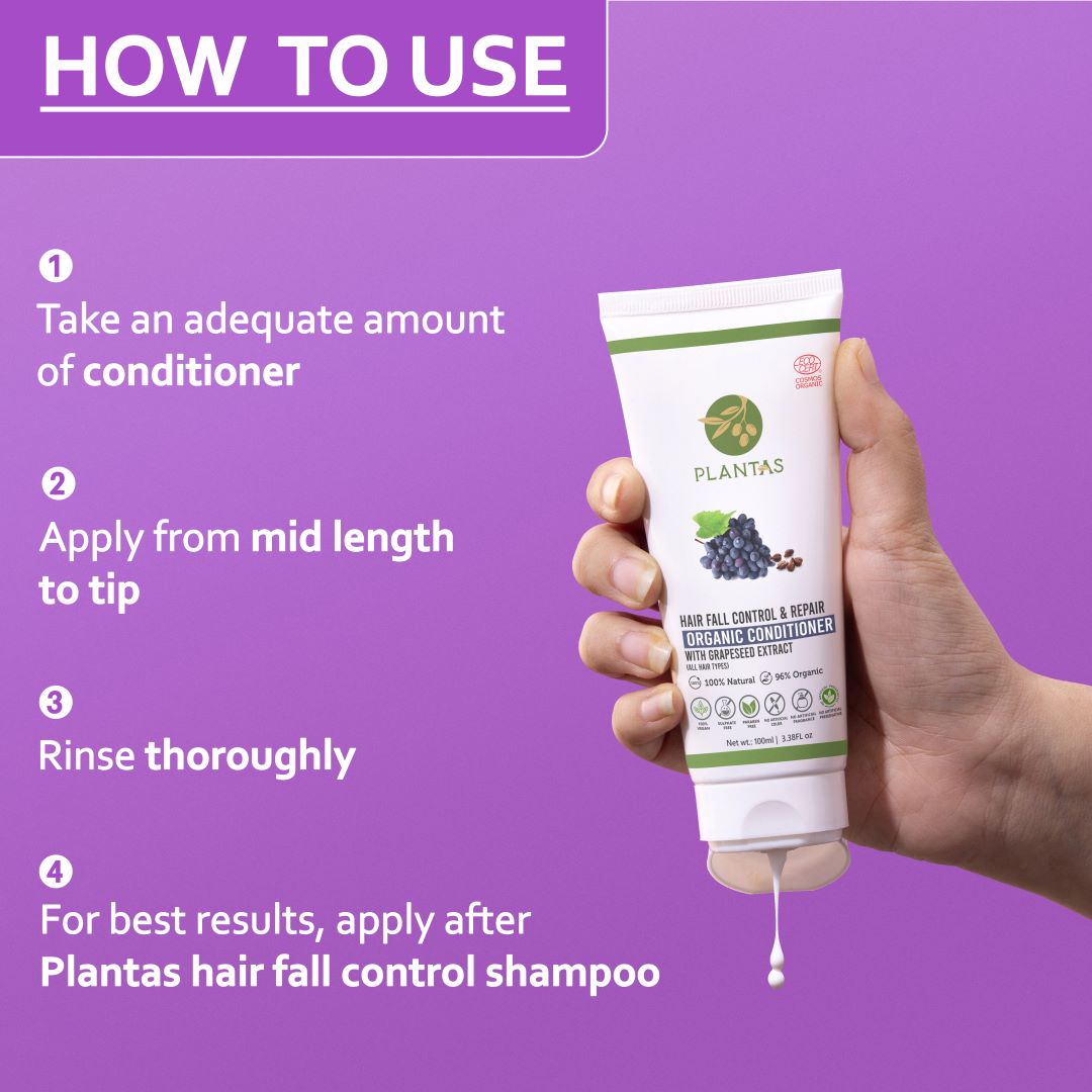 Plantas Organic Hair Conditioner - Hairfall Control and Repair