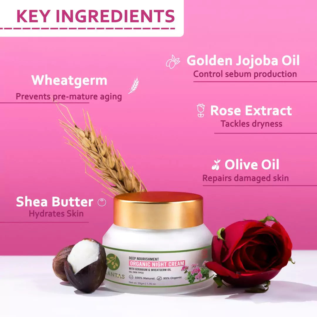 Plantas Organic Night Cream - Deep Nourishing