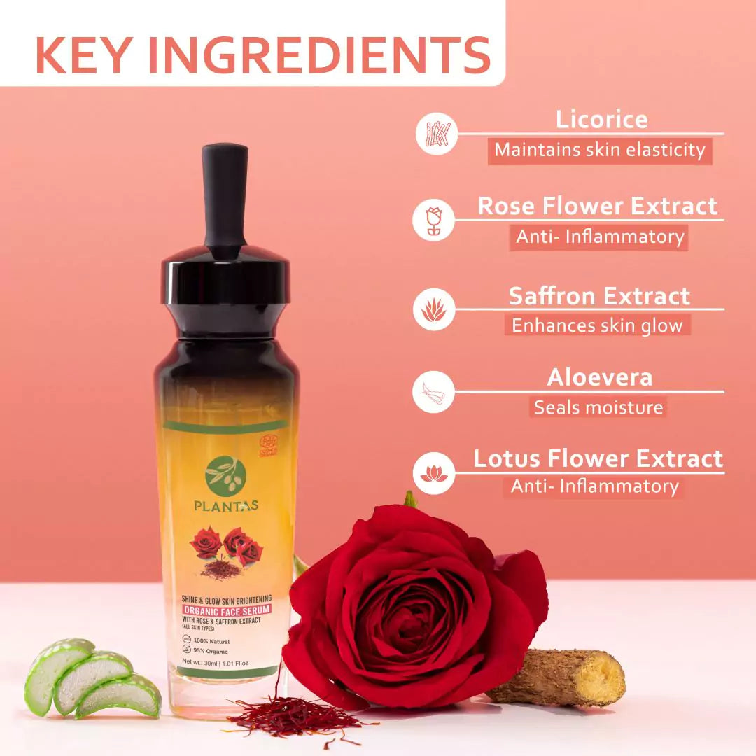 Plantas Organic Face Serum - Skin Brightening