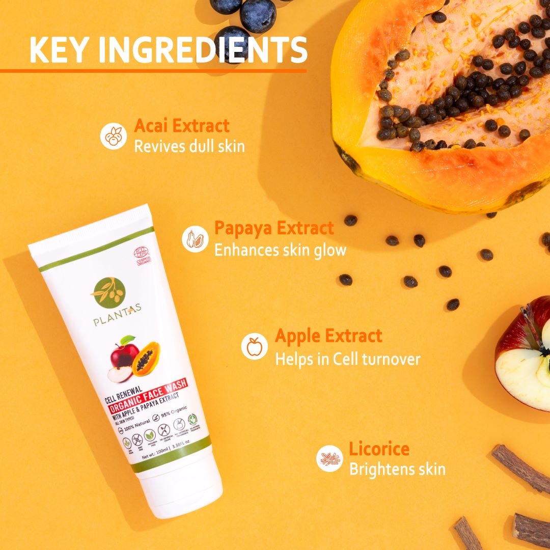 Plantas Organic Face Wash -  Cell Renewal