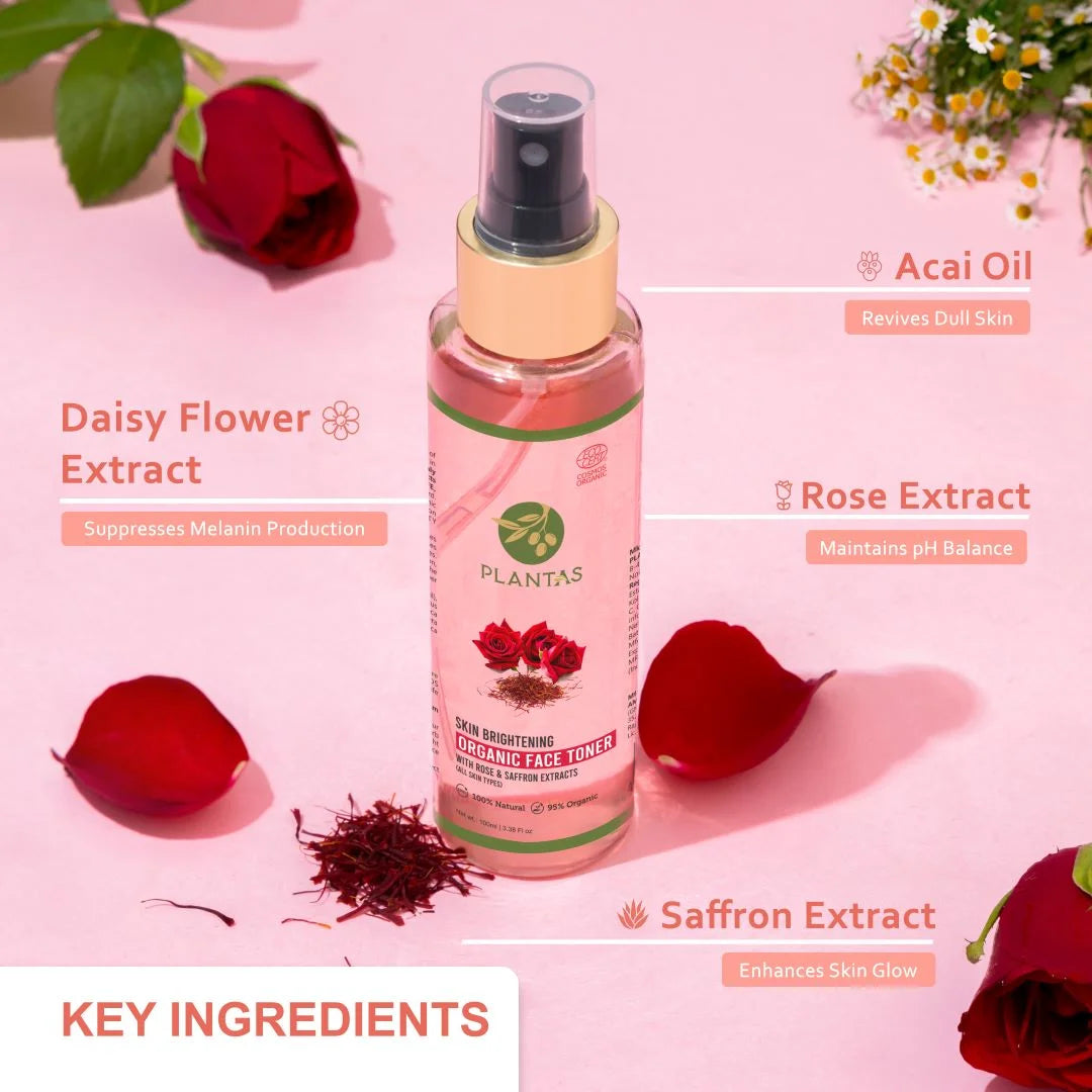 Plantas Organic Face Toner -  Skin Brightening