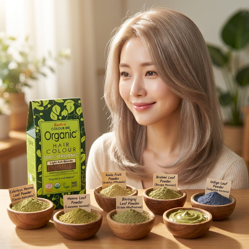 Light Ash Blonde - Radico Organic Hair Colour