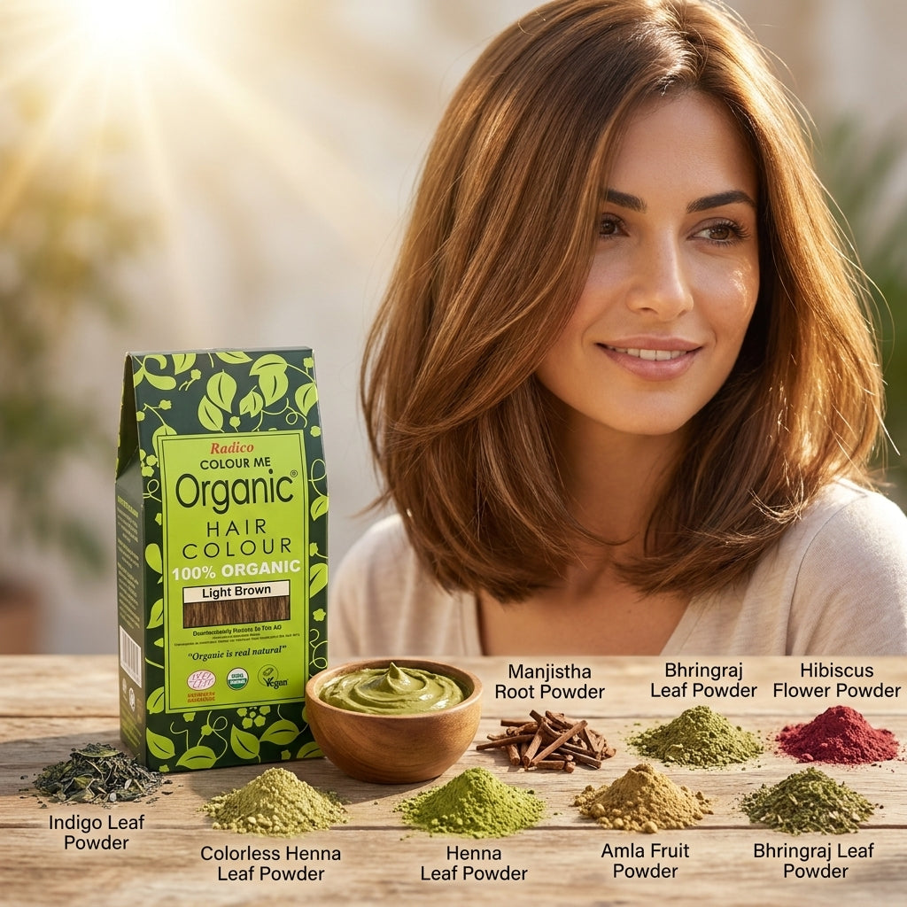 Light Brown - Radico Organic Hair Colour