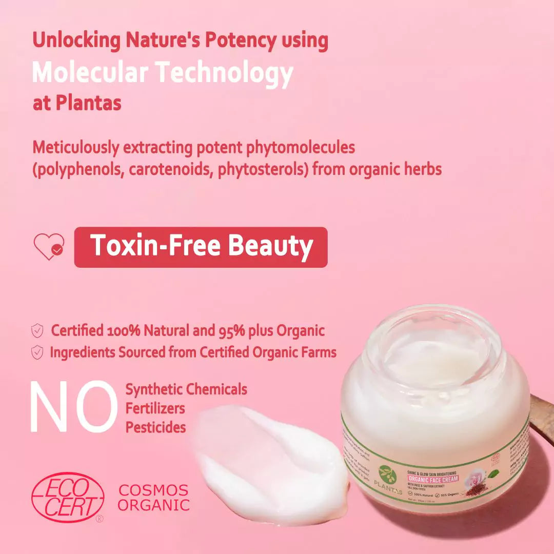 Plantas Organic Face Cream - Skin Brightening