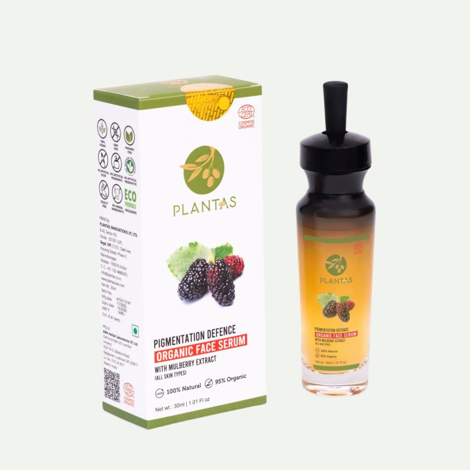 Plantas Organic Face Serum - Pigmentation Defence