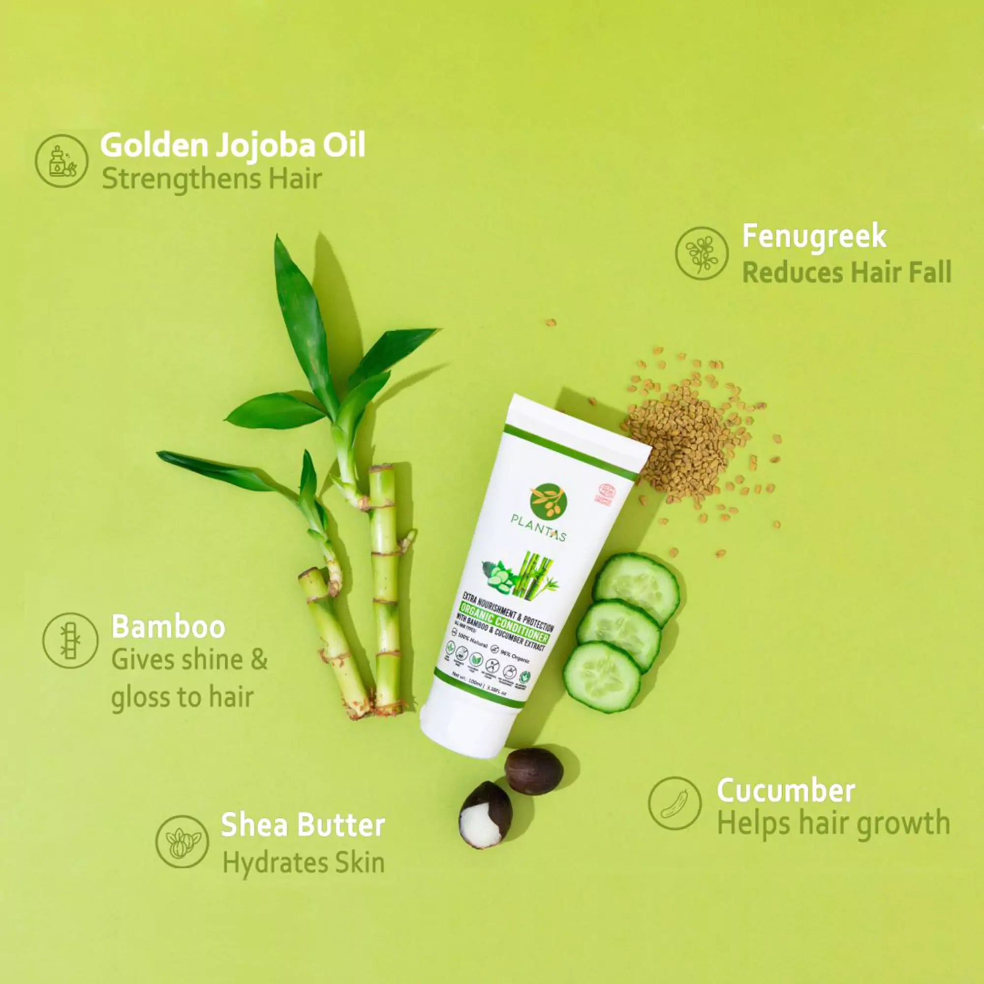 Plantas Organic Hair Conditioner - Extra Nourishment & Protection