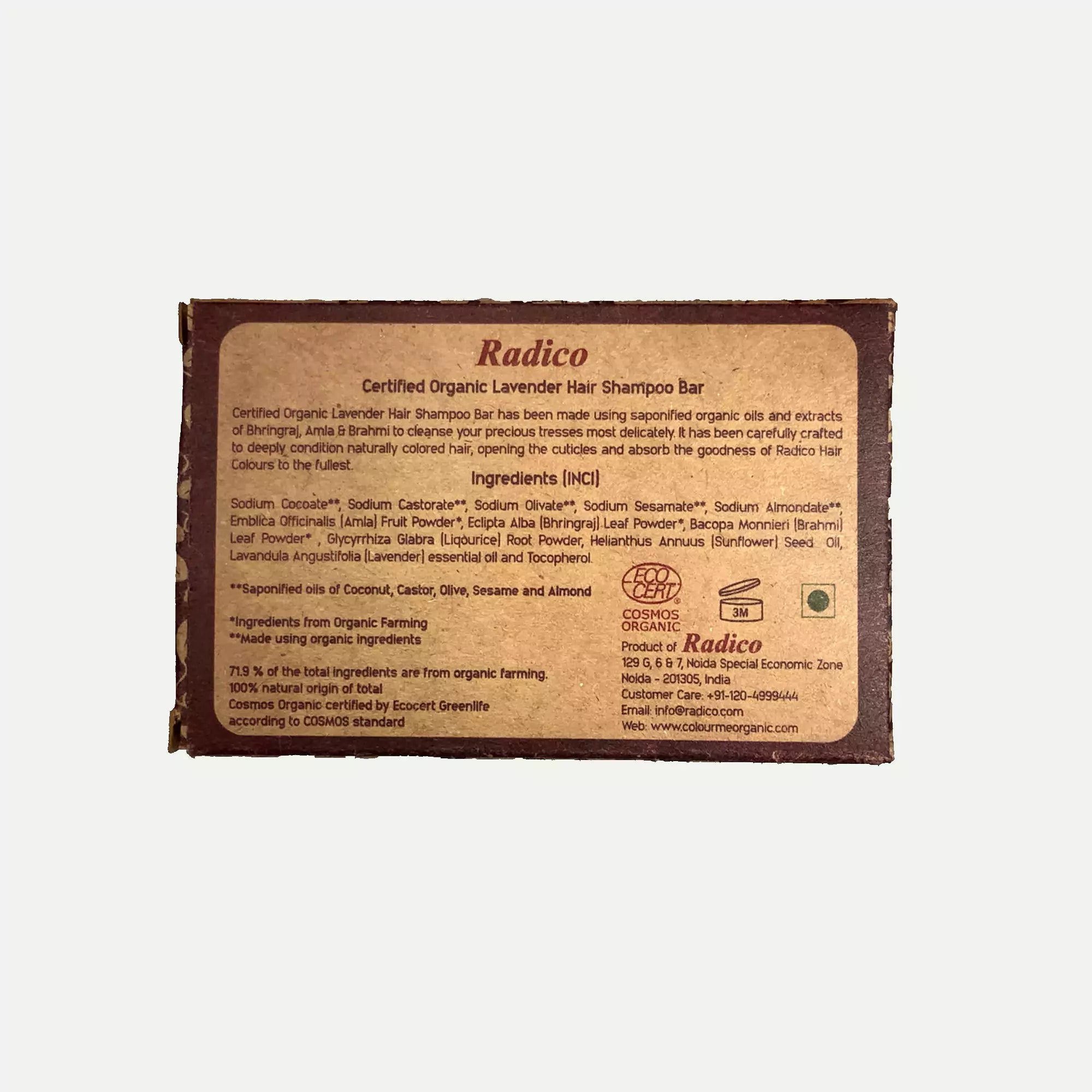 Radico Organic Shampoo Bar - Lavender