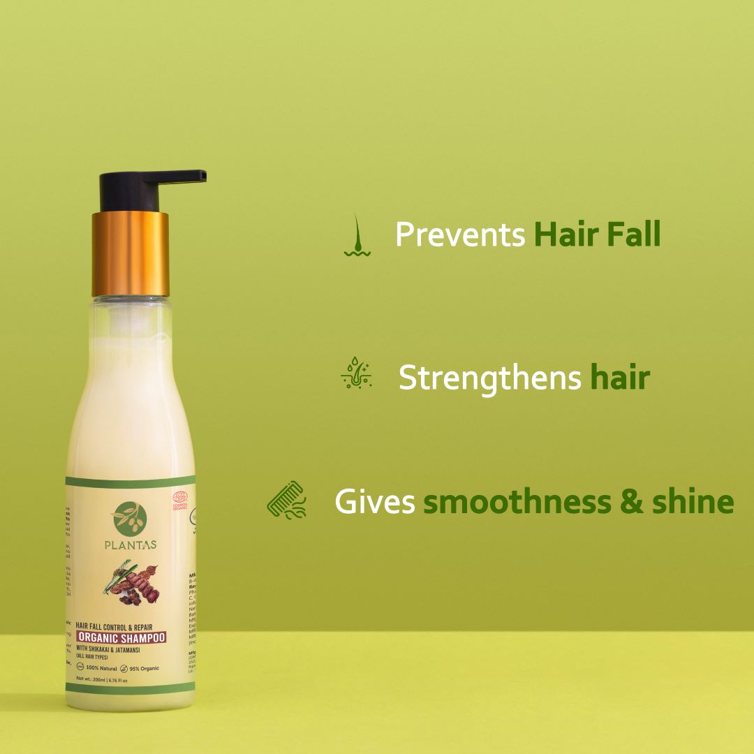 Plantas Organic Shampoo - Hairfall Control and Repair