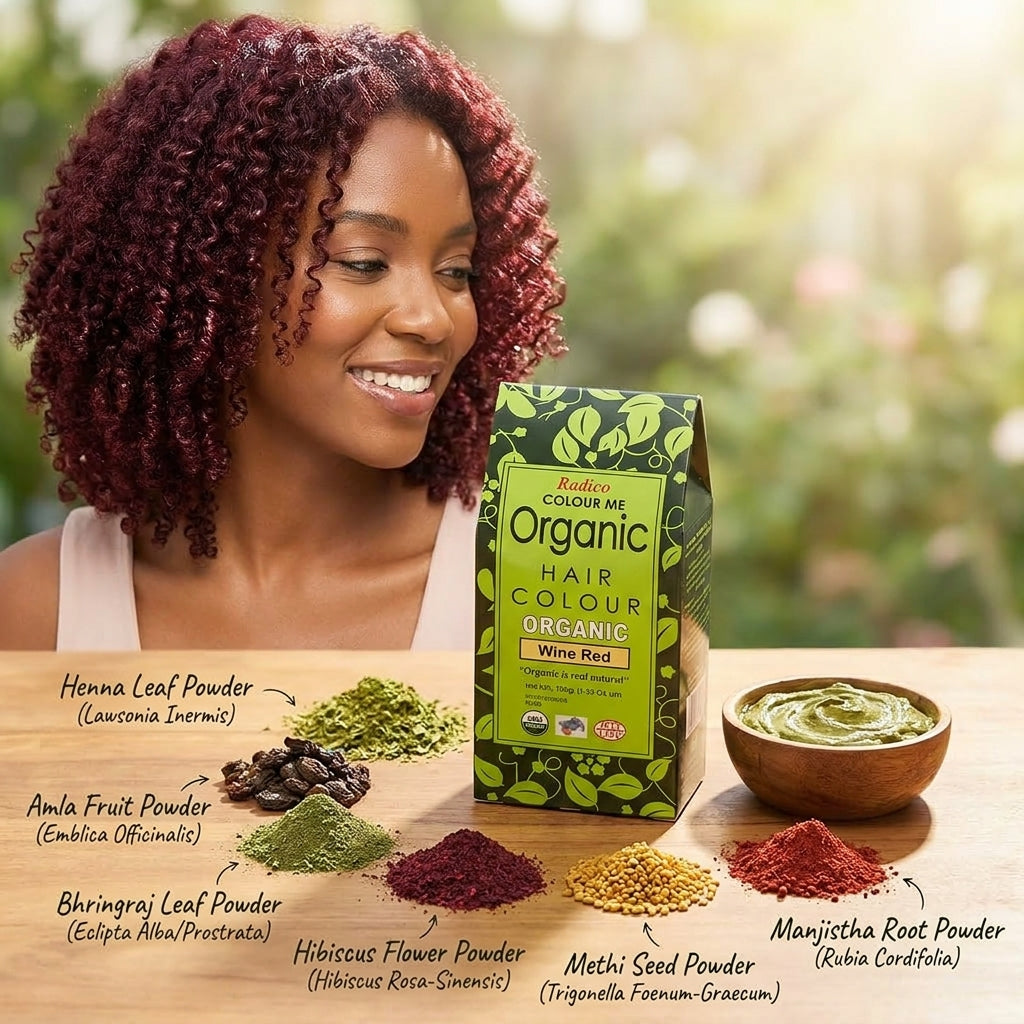 Wine Red - Radico Organic Hair Colour